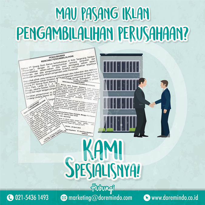 Iklan Pengumuman di Koran